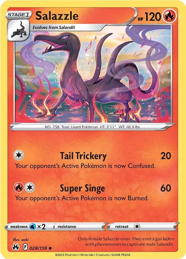 Salazzle (028/159) [Sword & Shield: Crown Zenith] | North Game Den