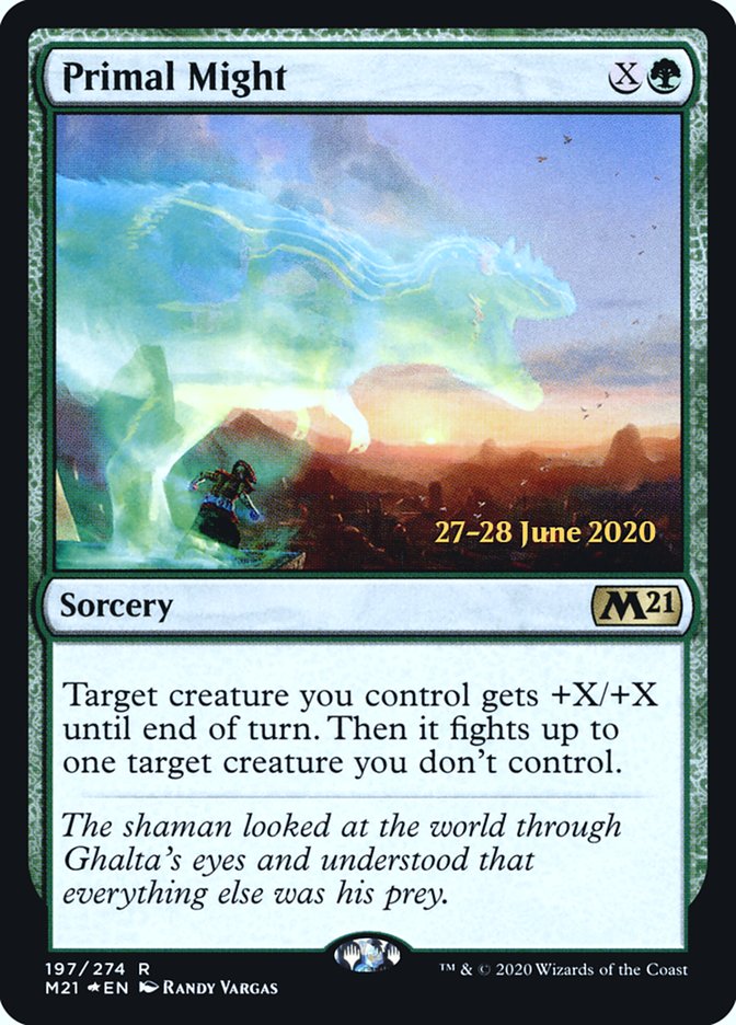 Primal Might  [Core Set 2021 Prerelease Promos] | North Game Den