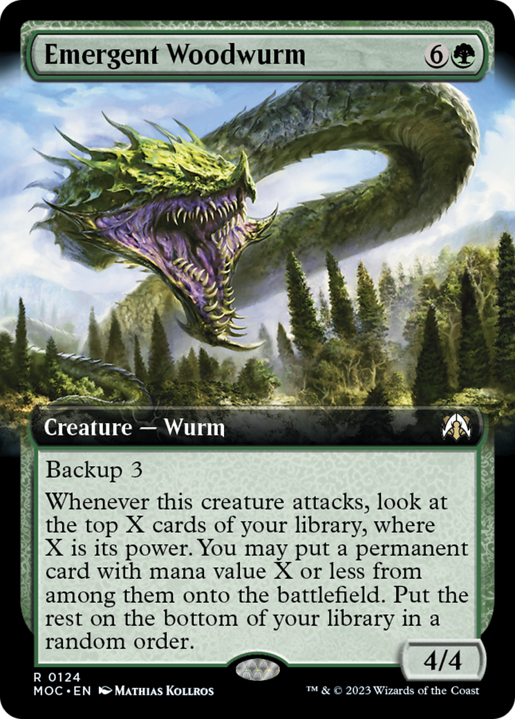 Emergent Woodwurm (Extended Art) [March of the Machine Commander] | North Game Den