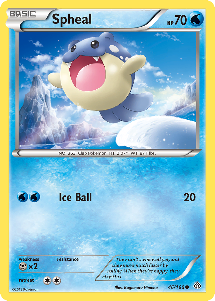 Spheal (46/160) [XY: Primal Clash] | North Game Den