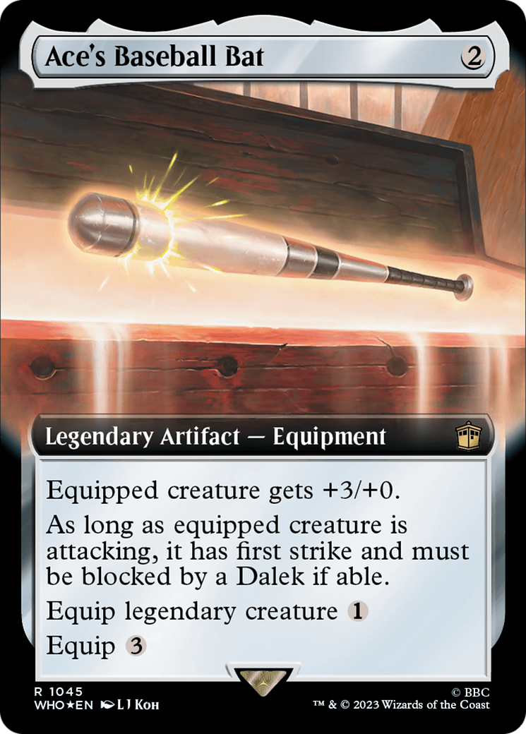 Ace's Baseball Bat (Extended Art) (Surge Foil) [Doctor Who] | North Game Den