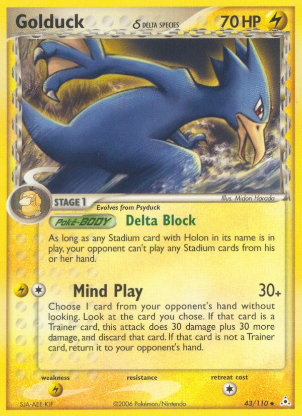 Golduck (43/110) (Delta Species) [EX: Holon Phantoms] | North Game Den