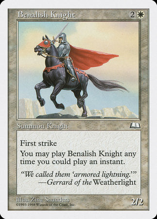 Benalish Knight [Anthologies] | North Game Den