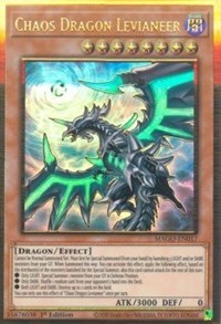 Chaos Dragon Levianeer (Alternate Art) [MAGO-EN017] Gold Rare | North Game Den