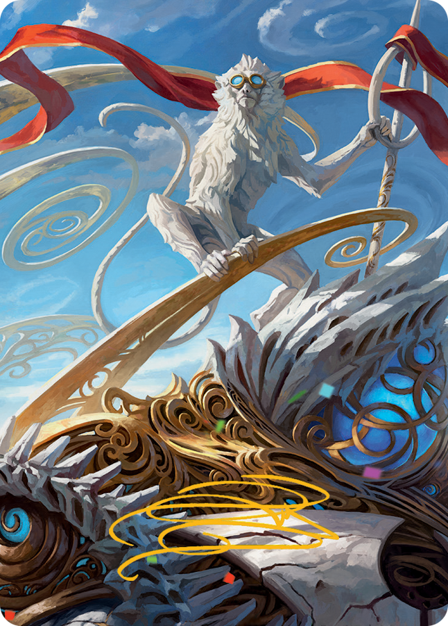 Ragavan, Nimble Pilferer Art Card (Gold-Stamped Signature) [March of the Machine Art Series] | North Game Den