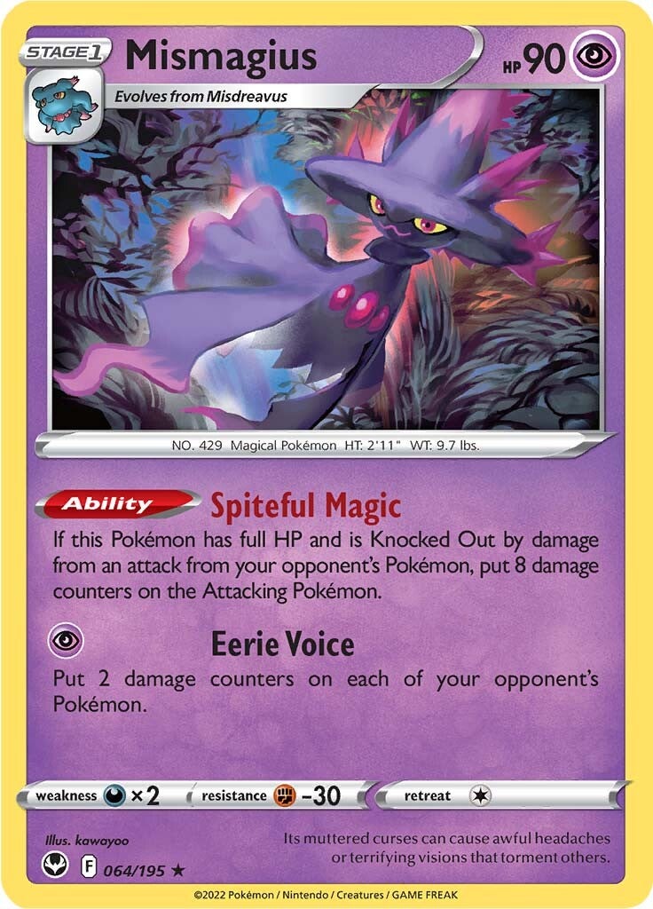 Mismagius (064/195) [Sword & Shield: Silver Tempest] | North Game Den