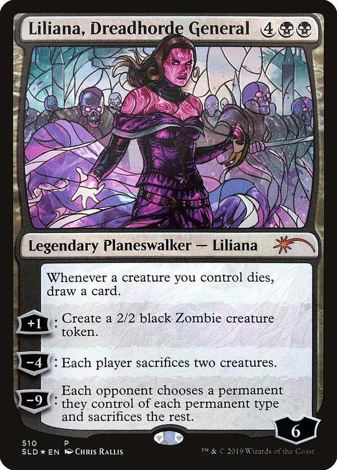 Liliana, Dreadhorde General (Stained Glass) [Secret Lair Drop Promos] | North Game Den