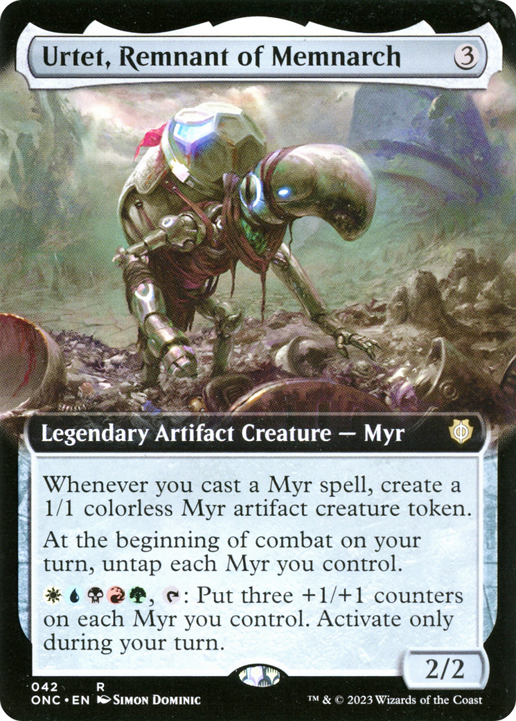Urtet, Remnant of Memnarch (Extended Art) [Phyrexia: All Will Be One Commander] | North Game Den
