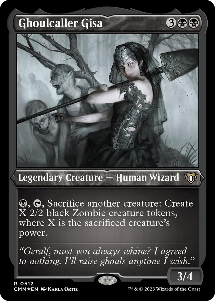 Ghoulcaller Gisa (Foil Etched) [Commander Masters] | North Game Den