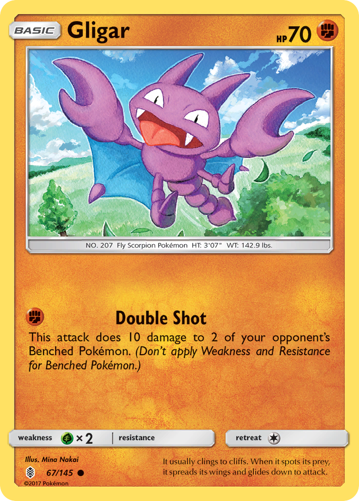 Gligar (67/145) [Sun & Moon: Guardians Rising] | North Game Den
