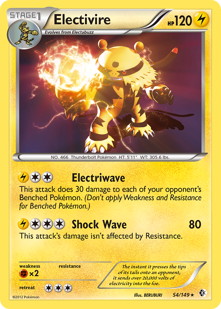 Electivire (54/149) [Black & White: Boundaries Crossed] | North Game Den