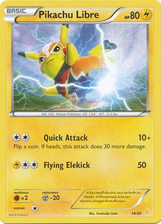 Pikachu Libre (14/30) [XY: Trainer Kit 3 - Pikachu Libre] | North Game Den