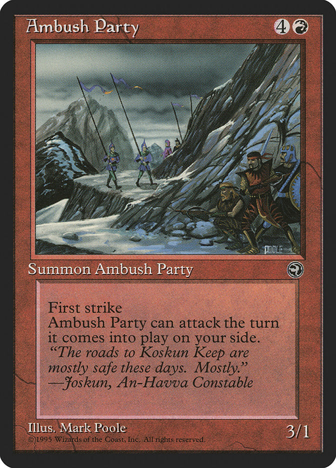 Ambush Party (Joskun Flavor Text) [Homelands] | North Game Den