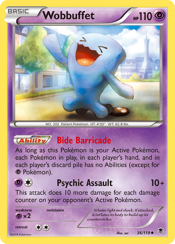 Wobbuffet (36/119) [XY: Phantom Forces] | North Game Den