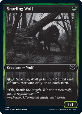 Snarling Wolf (486) [Innistrad: Double Feature] | North Game Den