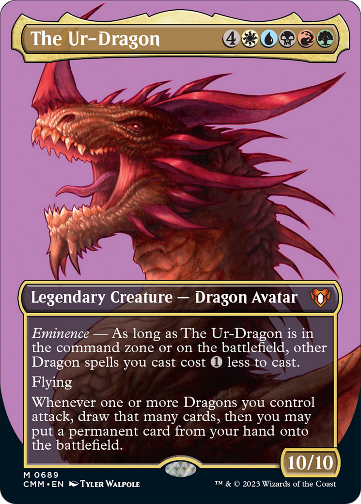 The Ur-Dragon (Borderless Profile) [Commander Masters] | North Game Den