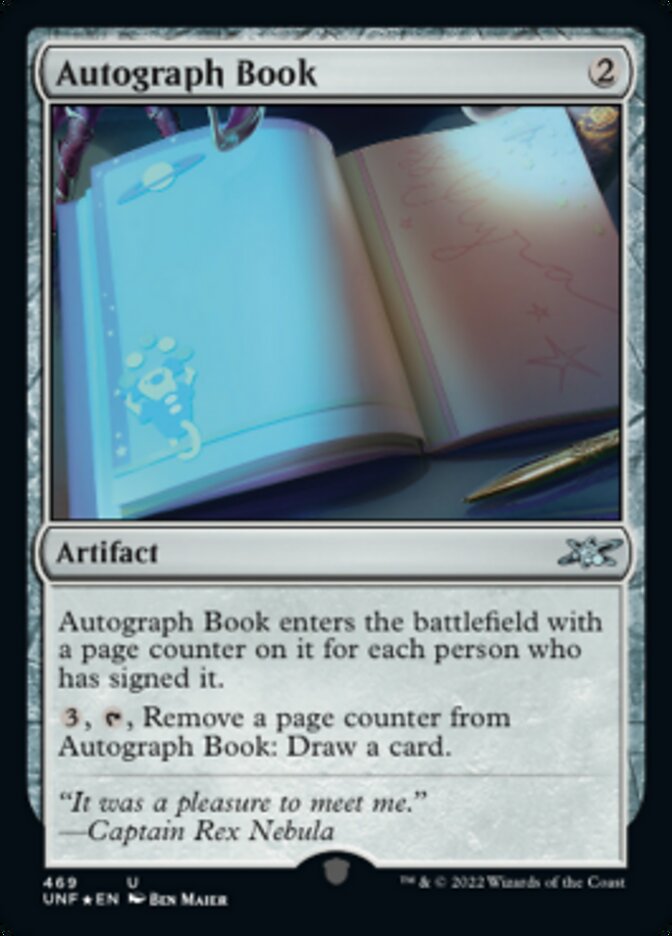 Autograph Book (Galaxy Foil) [Unfinity] | North Game Den