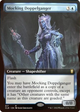 Mocking Doppelganger (Extended Art) [Commander Legends: Battle for Baldur's Gate] | North Game Den