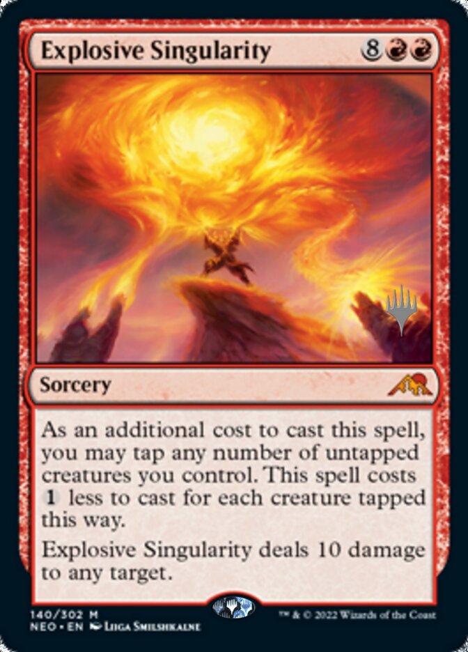 Explosive Singularity (Promo Pack) [Kamigawa: Neon Dynasty Promos] | North Game Den