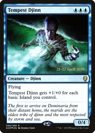 Tempest Djinn [Dominaria Promos] | North Game Den