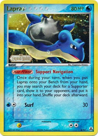 Lapras (8/92) (Stamped) [EX: Legend Maker] | North Game Den