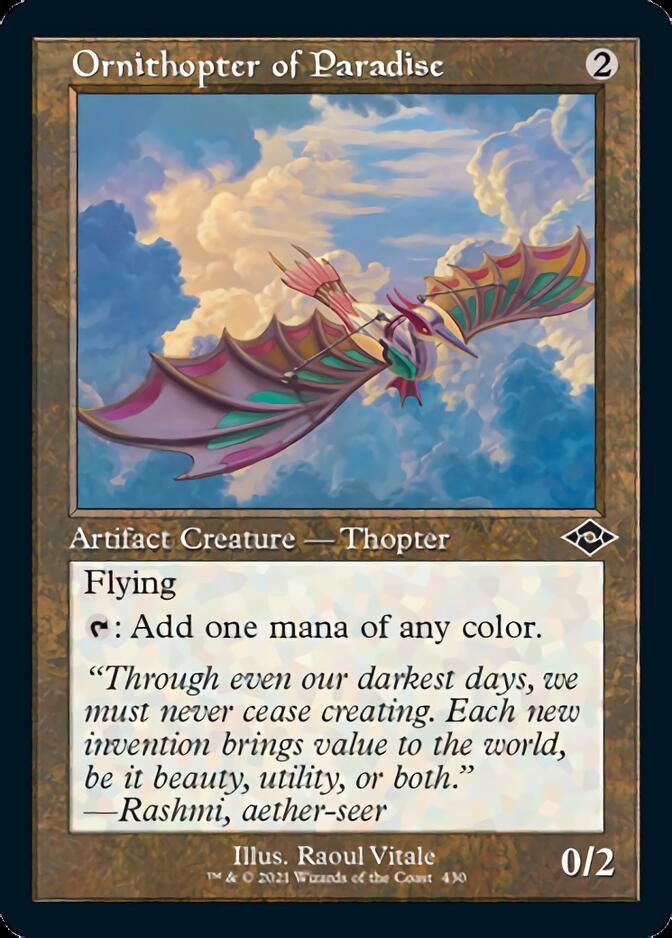 Ornithopter of Paradise (Retro Foil Etched) [Modern Horizons 2] | North Game Den