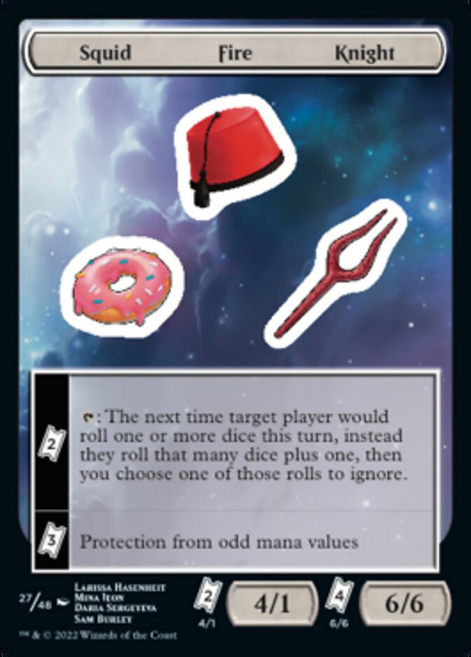 Squid Fire Knight [Unfinity Stickers] | North Game Den
