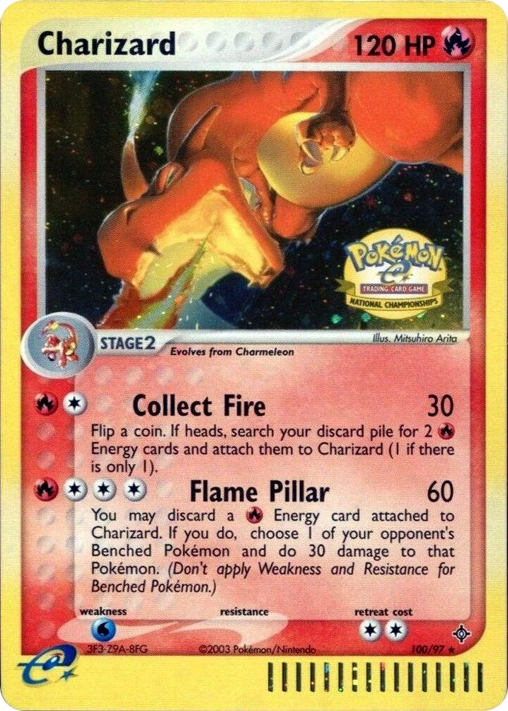 Charizard (100/097) (National Championships) [League & Championship Cards] | North Game Den
