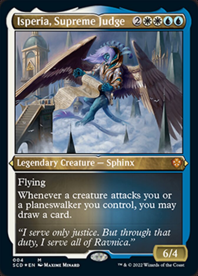 Isperia, Supreme Judge (Foil Etched) [Starter Commander Decks] | North Game Den