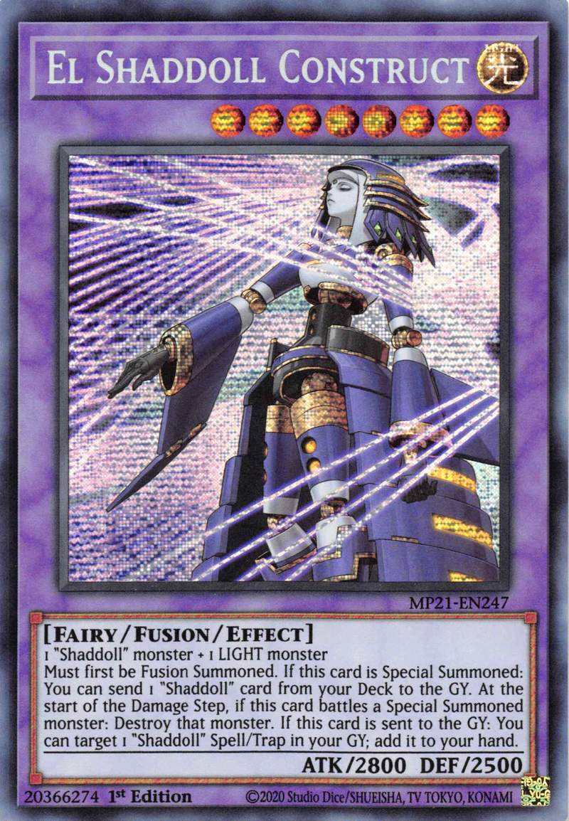 El Shaddoll Construct (Alternate Art) [MP21-EN247] Prismatic Secret Rare | North Game Den