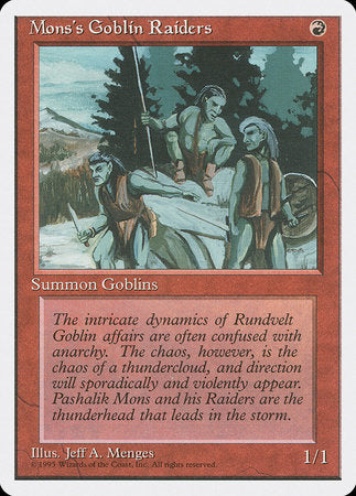Mons's Goblin Raiders [Fourth Edition] | North Game Den