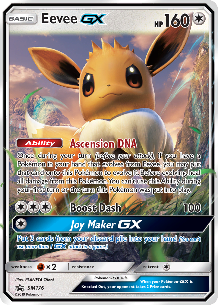 Eevee GX (SM176) (Jumbo Card) [Sun & Moon: Black Star Promos] | North Game Den