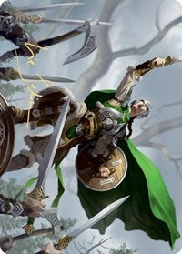 Maja, Bretagard Protector Art Card (Gold-Stamped Signature) [Kaldheim: Art Series] | North Game Den