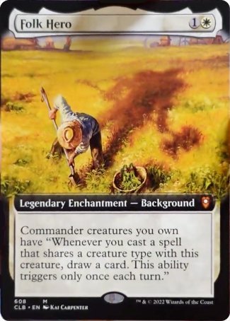 Folk Hero (Extended Art) [Commander Legends: Battle for Baldur's Gate] | North Game Den