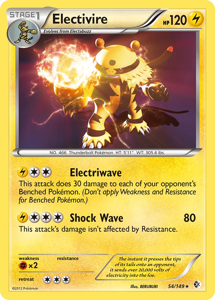Electivire (54/149) (Theme Deck Exclusive) [Black & White: Boundaries Crossed] | North Game Den