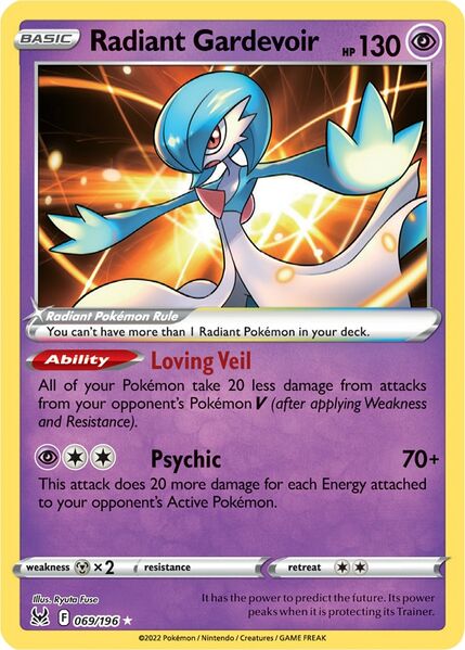 Radiant Gardevoir (069/196) [Prize Pack Series Three] | North Game Den