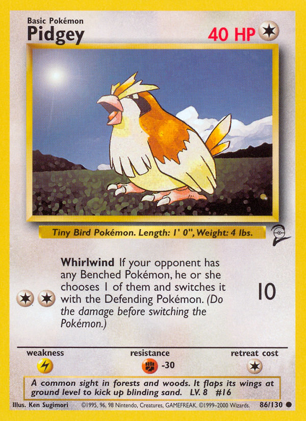 Pidgey (86/130) [Base Set 2] | North Game Den