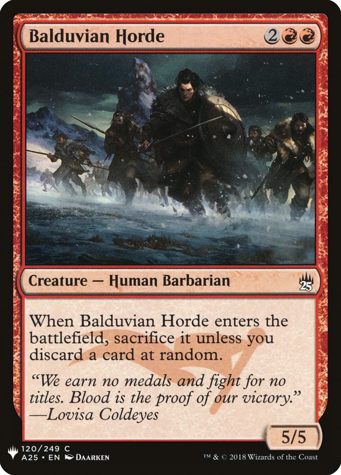 Balduvian Horde [Mystery Booster] | North Game Den
