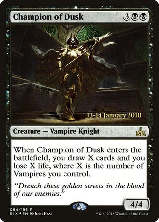 Champion of Dusk [Rivals of Ixalan Promos] | North Game Den