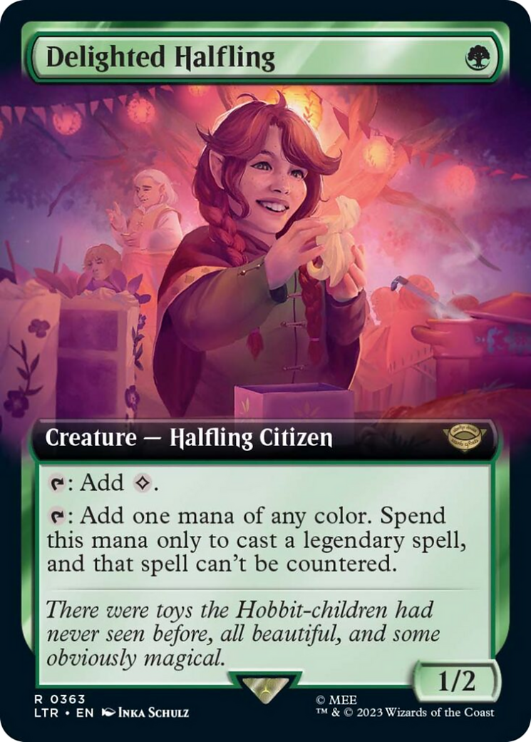 Delighted Halfling (Extended Art) [The Lord of the Rings: Tales of Middle-Earth] | North Game Den