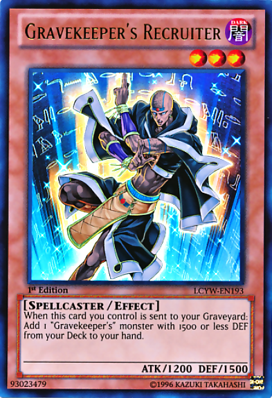 Gravekeeper's Recruiter [LCYW-EN193] Ultra Rare | North Game Den