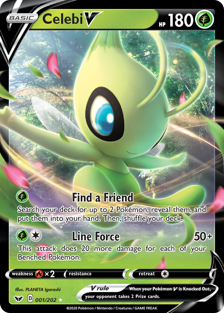 Celebi V (001/202) [Sword & Shield: Base Set] | North Game Den