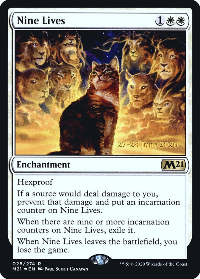 Nine Lives  [Core Set 2021 Prerelease Promos] | North Game Den