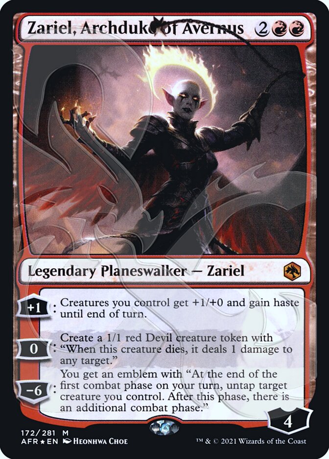 Zariel, Archduke of Avernus (Ampersand Promo) [Dungeons & Dragons: Adventures in the Forgotten Realms Promos] | North Game Den