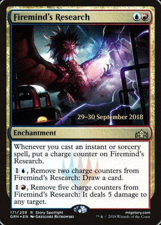 Firemind's Research [Guilds of Ravnica Promos] | North Game Den