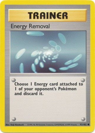 Energy Removal (92/102) [Base Set Unlimited] | North Game Den