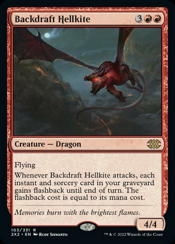 Backdraft Hellkite [Double Masters 2022] | North Game Den
