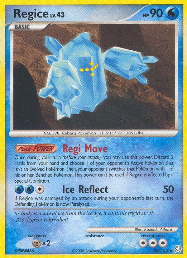 Regice (36/146) [Diamond & Pearl: Legends Awakened] | North Game Den