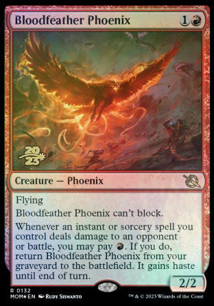 Bloodfeather Phoenix [March of the Machine Prerelease Promos] | North Game Den