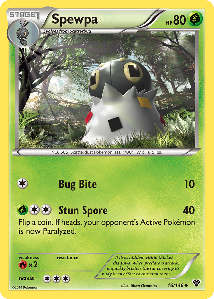 Spewpa (16/146) [XY: Base Set] | North Game Den